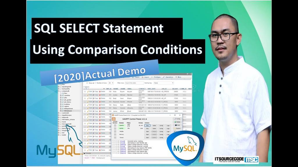 'Video thumbnail for SQL Select Statement Using Comparison Conditions | 2020 Best Practices'