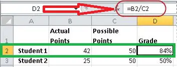 porcentajes en Excel FORMULA
